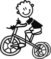 ילד קטן על אופניים